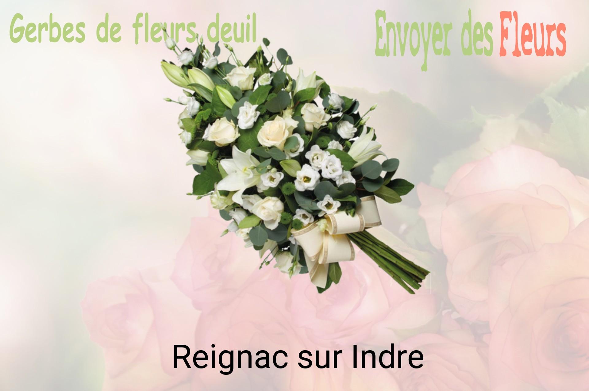 Gerbe de fleurs de deuil livrée à Reignac-sur-Indre